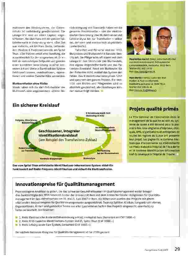 Vorschauseite 2: Qualitätsmanagement-Projekte im Wettbewerb