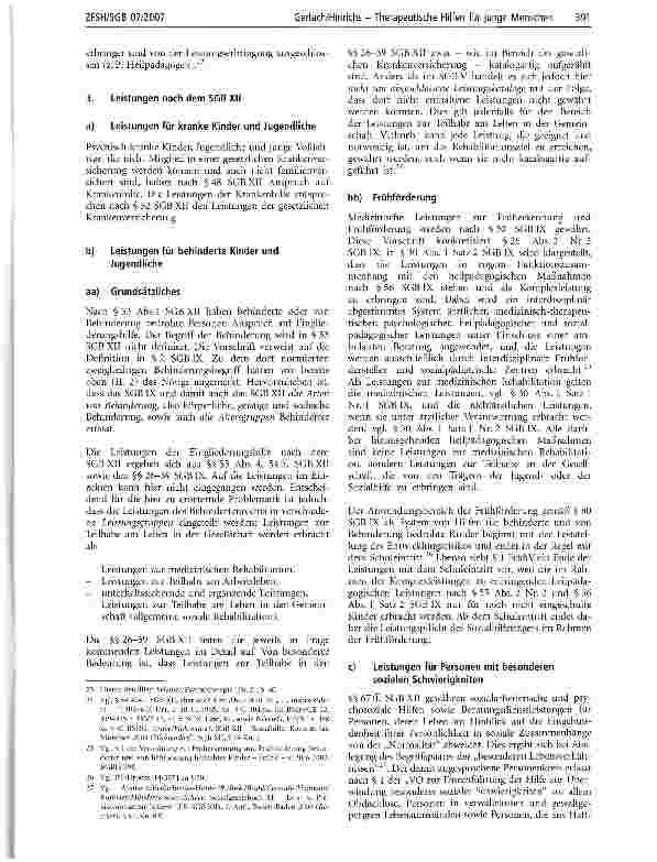 Vorschauseite 5: Therapeutische Hilfen für junge Menschen -problematische Schnittstellen zwischen SGB V, SGBVIII und SGB XII