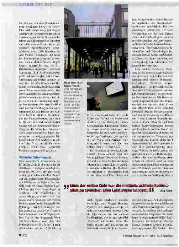 Vorschauseite 2: Standardisierung schafft Freiräume für Investitionen