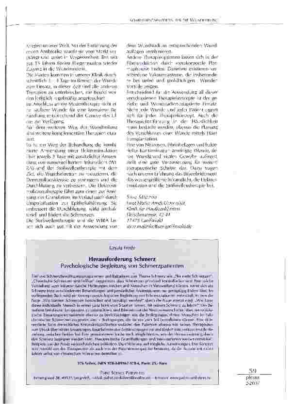 Vorschauseite 2: Komplementärmedizin für die Wundheilung