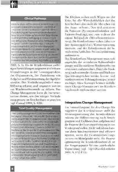 Vorschauseite 3: Change-Management zwischen notwendiger Prozessoptimierung und integrierender Wertorientierung