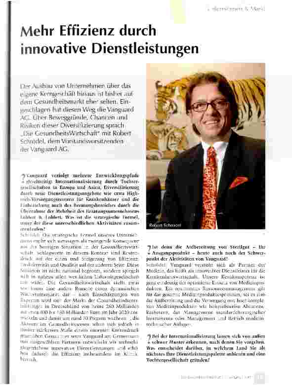 Vorschauseite 1: Mehr Effizienz durch innovative Dienstleistungen