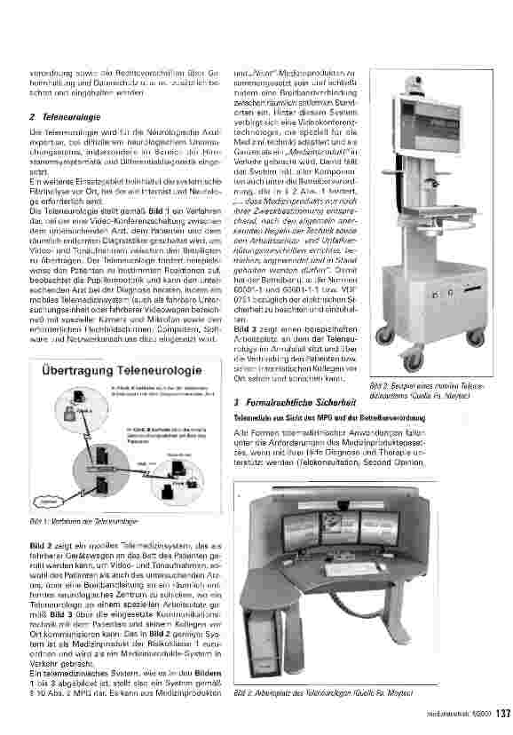 Vorschauseite 2: Teleneurologie und MPG Sicherheitsstandards