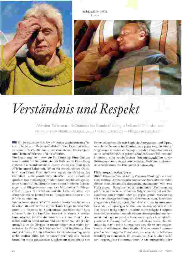 Vorschauseite 1: Verständnis und Respekt