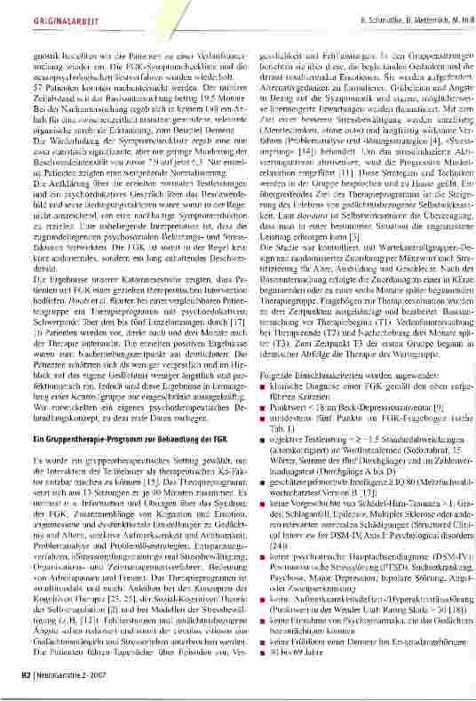 Vorschauseite 4: Funktionelle Gedächtnisund Konzentrationsstörungen