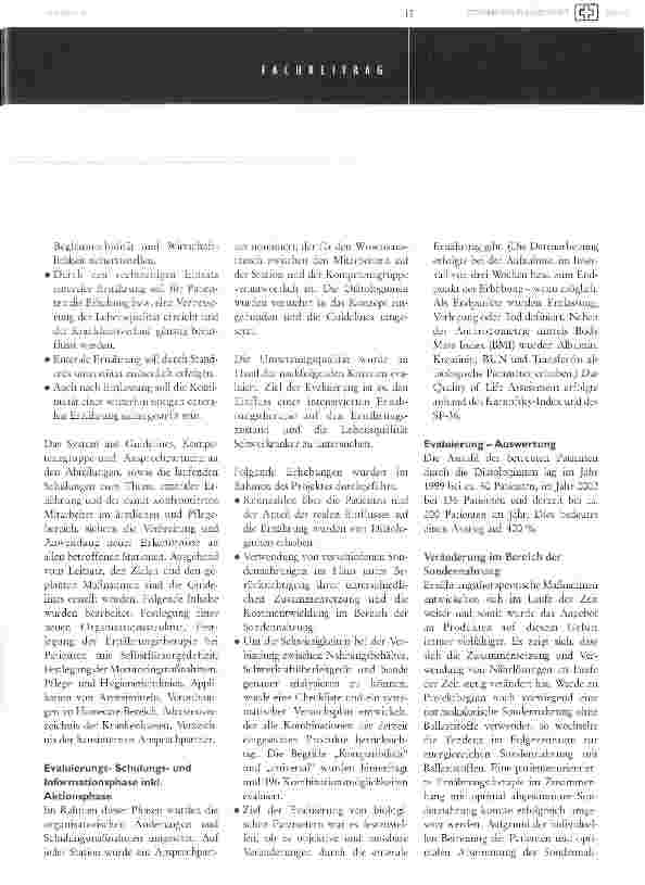 Vorschauseite 3: Enterale Ernährung und Lebensqualität