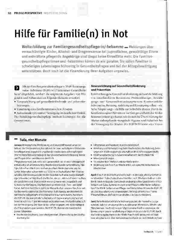 Vorschauseite 1: Hilfe für Familie(n) in Not