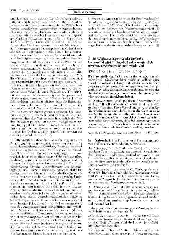 Vorschauseite 6: Das Medikament Granocyte darf als Analogpräparat auf einer im Internet zugänglichen Liste geführt werden