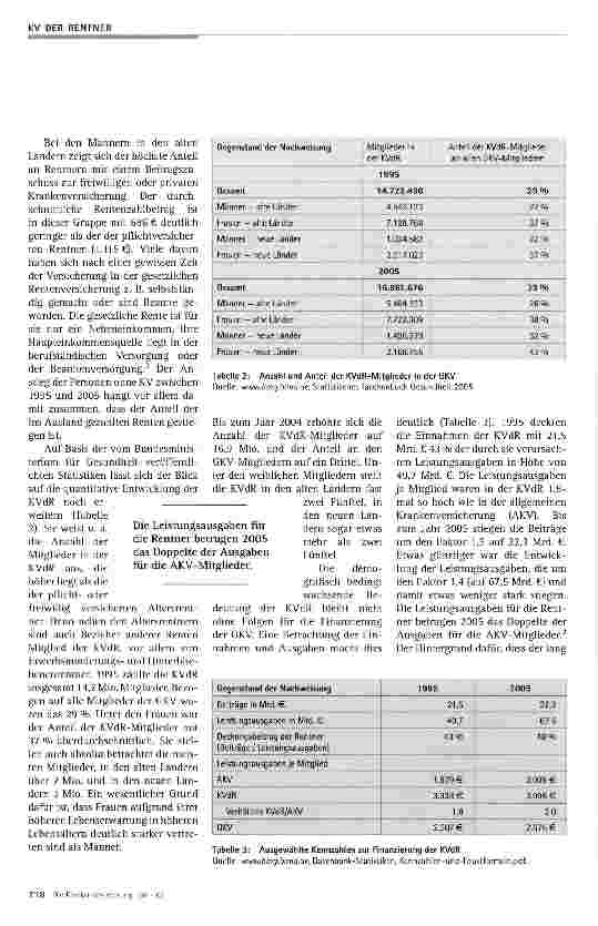 Vorschauseite 3: Fakten und Trends zur Krankenversicherung der Rentner