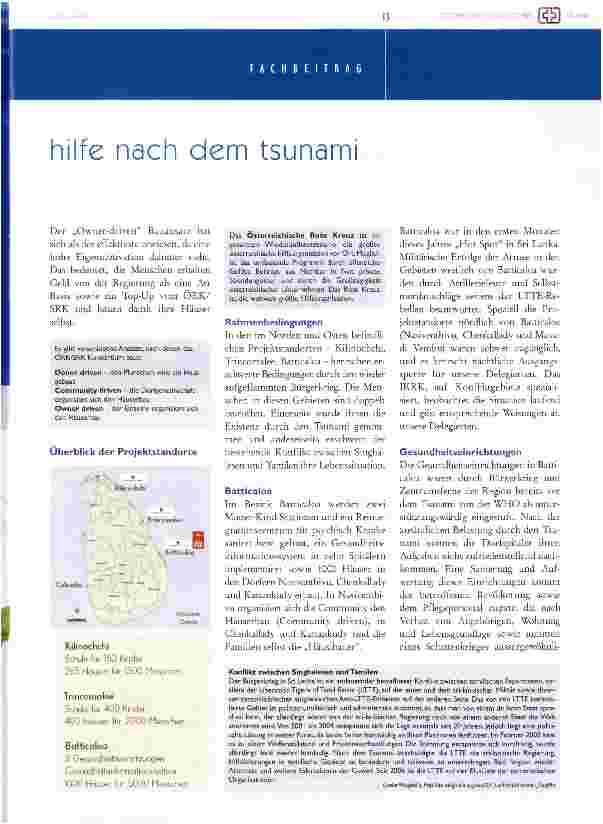 Vorschauseite 3: Sri lanka nach dem Tsunami