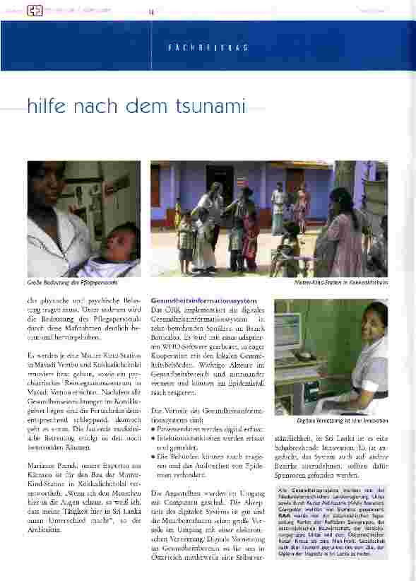 Vorschauseite 4: Sri lanka nach dem Tsunami