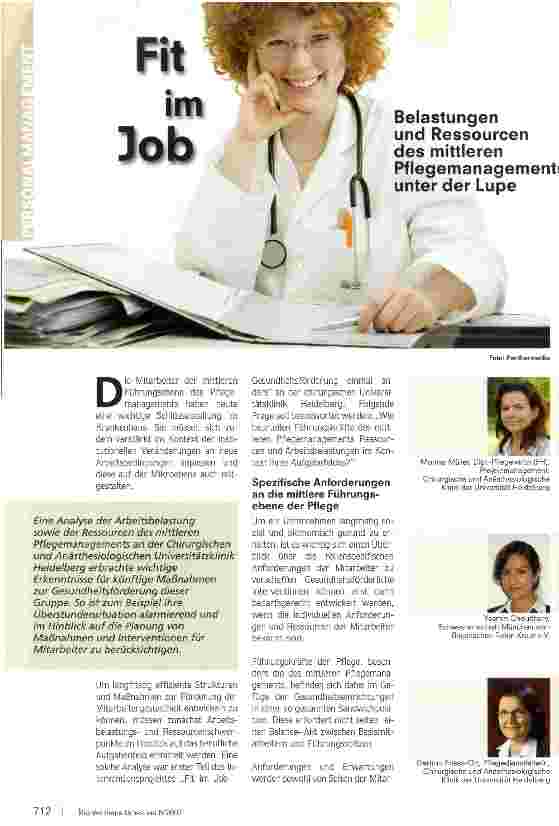 Vorschauseite 1: Fit im Job