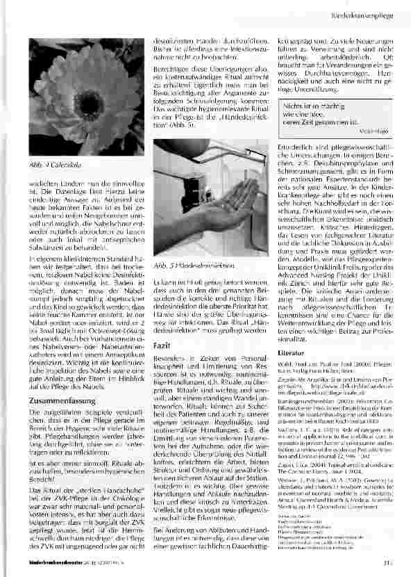 Vorschauseite 3: Rituale in der Kinderkrankenpflege -Chancen und Grenzen