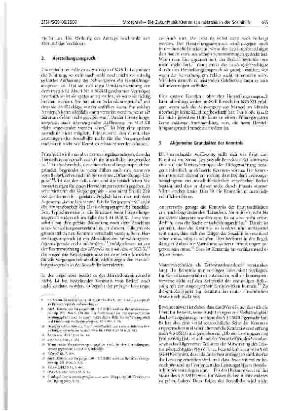 Vorschauseite 3: Die Zukunft des Kenntnisgrundsatzes in der Sozialhilfe