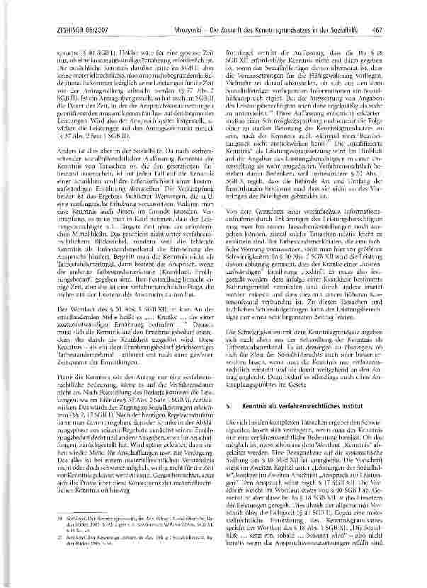 Vorschauseite 5: Die Zukunft des Kenntnisgrundsatzes in der Sozialhilfe