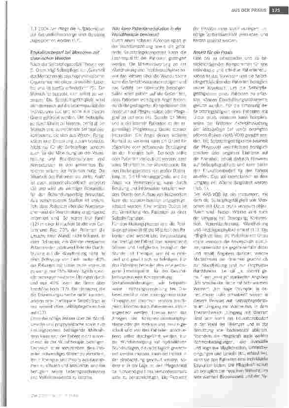 Vorschauseite 4: Patientenedukation in der Wundtherapie -eine Aufgabe für die professionelle Pflege?