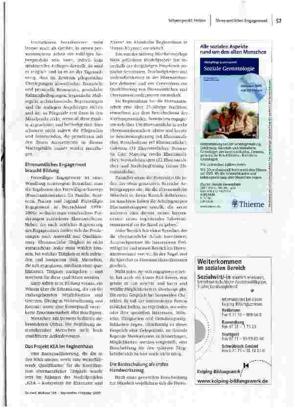 Vorschauseite 2: Ehrenamt braucht Bildung