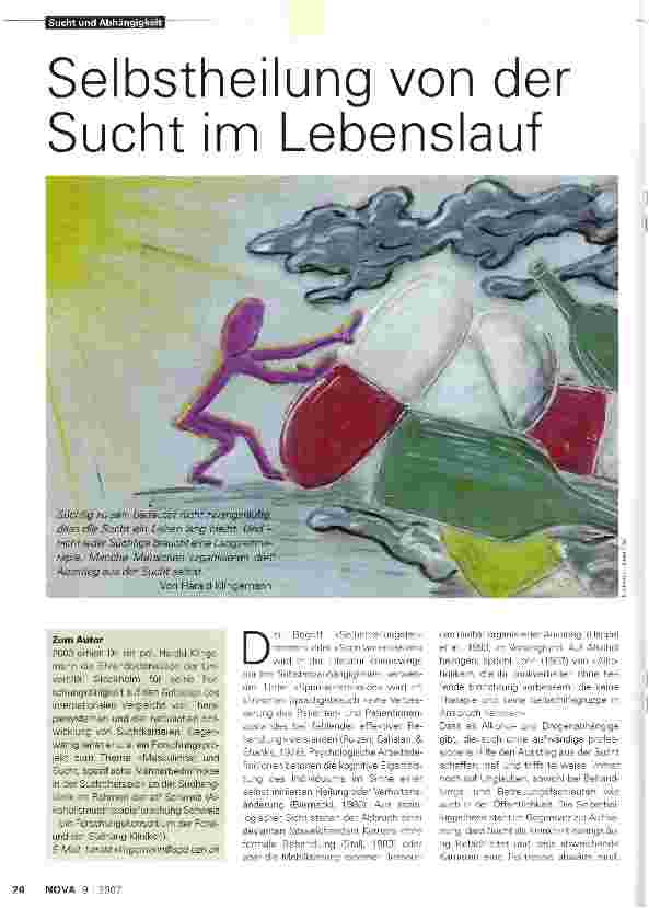 Vorschauseite 1: Selbstheilung von der Sucht im Lebenslauf