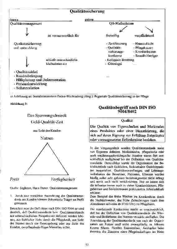 Vorschauseite 3: Qualitätssicherung - notwendige Pflichtübung oder Chance zur Veränderung diakonischer Träger?