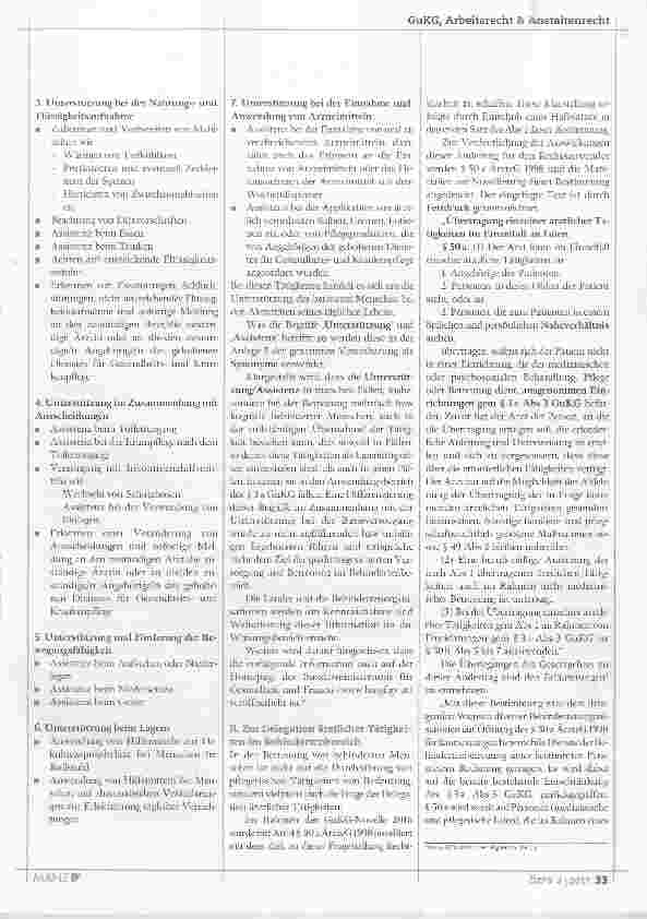 Vorschauseite 2: Pflegerische und ärztliche Tätigkeiten im Behindertenbereich wie ist die Rechtslage?