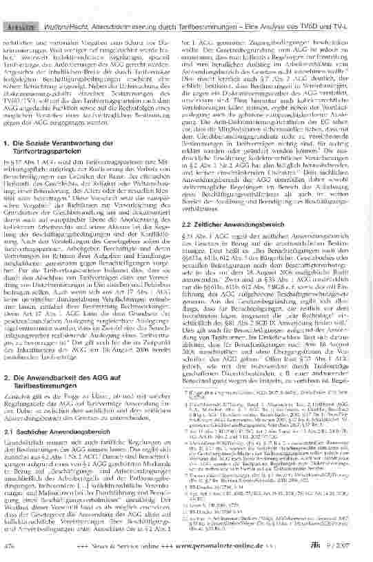 Vorschauseite 2: Altersdiskriminierung durch Tarifbestimmungen - Eine Analyse des TVöD und TV-L