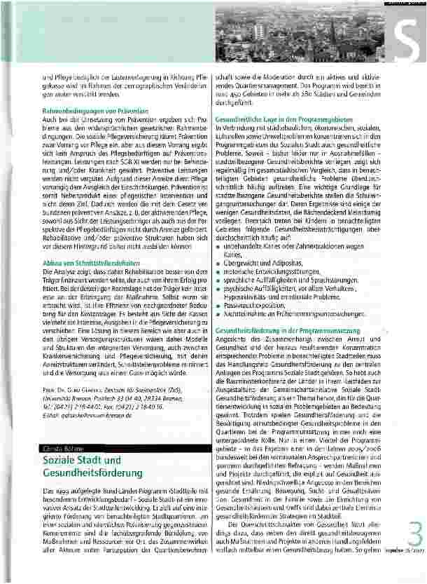 Vorschauseite 2: Qualitätsund Effizienzdefizite im Gesundheitssystem