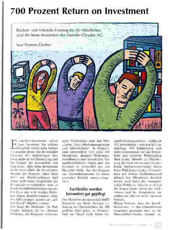 Vorschauseite 1: 700 Prozent Return on Investment