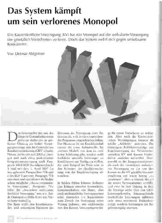 Vorschauseite 1: Das System kämpft um sein verlorenes Monopol
