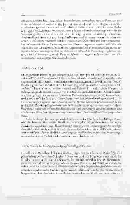 Vorschauseite 2: Herausforderungen an die qualifizierte Versorgung in der stationären Altenhilfe am Beispiel des Schmerzmanagements