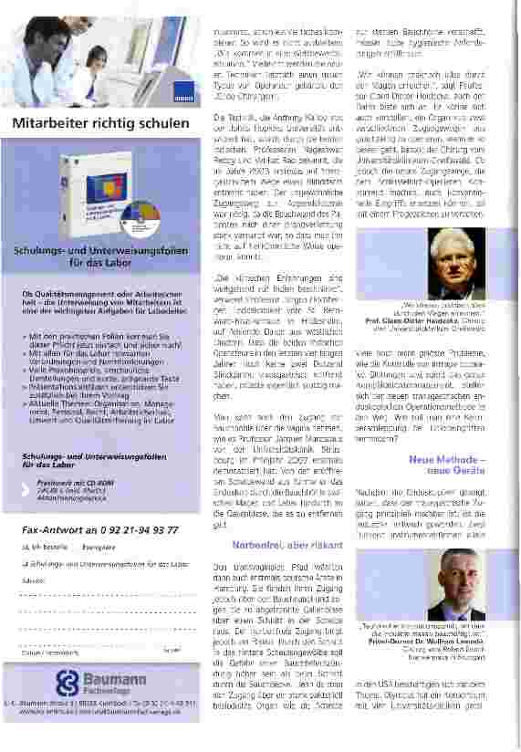 Vorschauseite 2: Alptraum jedes Chirurgen