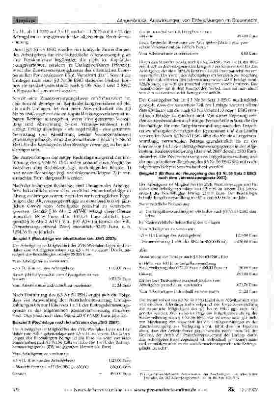 Vorschauseite 4: Auswirkungen von Entwicklungen im Steuerrecht auf die betriebliche Altersversorgung des öffentlichen Dienstes