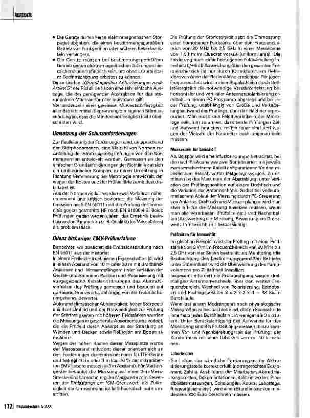 Vorschauseite 2: EMV: Alternative Prüfungen medizinischer Geräte