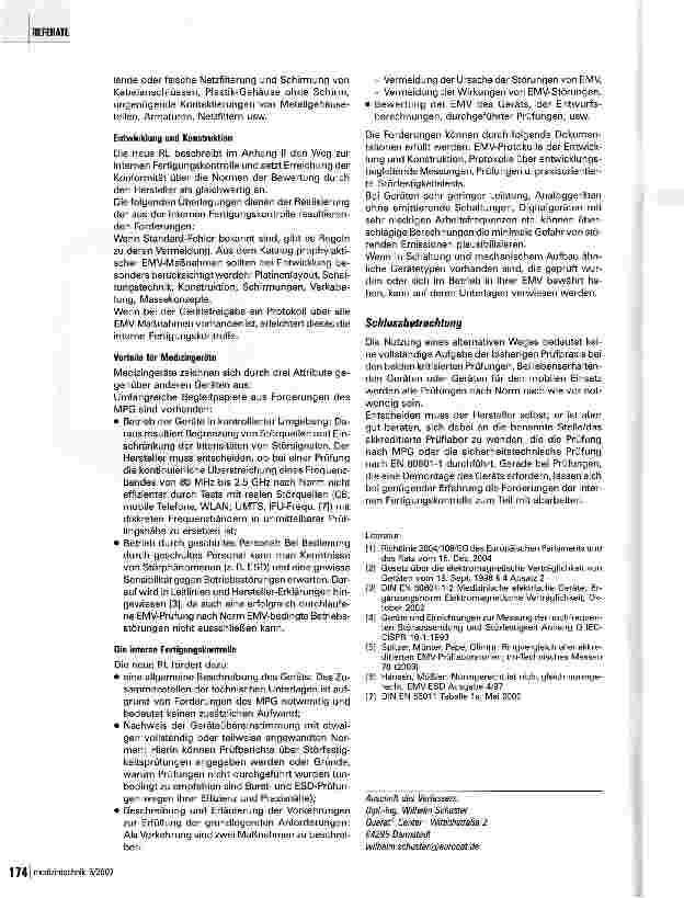 Vorschauseite 4: EMV: Alternative Prüfungen medizinischer Geräte