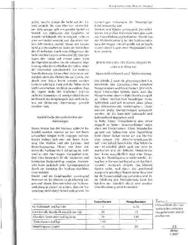 Vorschauseite 4: Kinderanästhesie: Was ist anders?