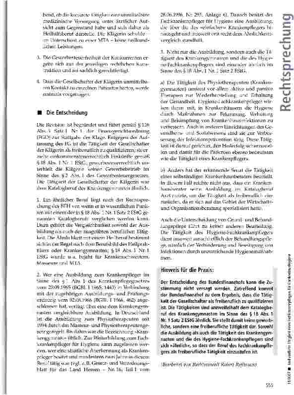 Vorschauseite 3: Freiberufliche Tätigkeit eines Fachkrankenpflegers für Krankenhaushygiene