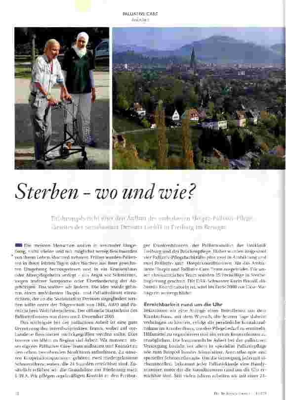 Vorschauseite 1: Sterben - wo und wie?
