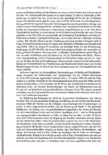 Vorschauseite 5: Zum gegenwärtigen Stand der Bioethik in Ungarn