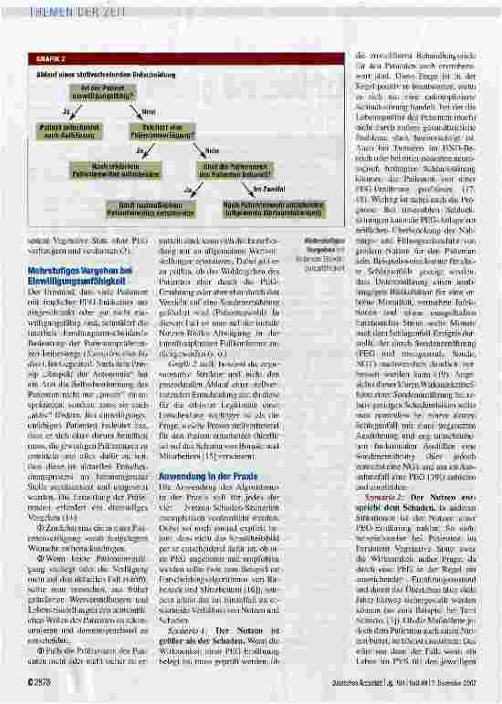Vorschauseite 3: Ernährung bis zuletzt?