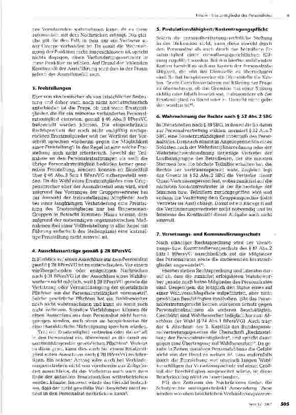 Vorschauseite 2: Ersatzmitglieder des Personalrates