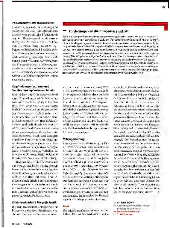 Vorschauseite 2: Pflegerische Interventionen bei Patienten mit Demenz
