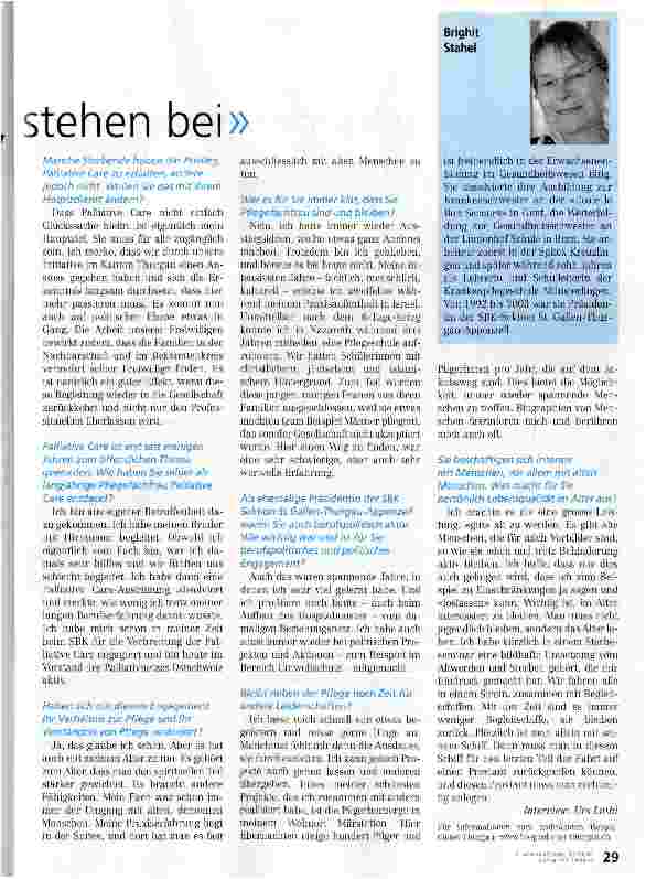 Vorschauseite 2: Wir sind einfach da, hören zu, stehen bei