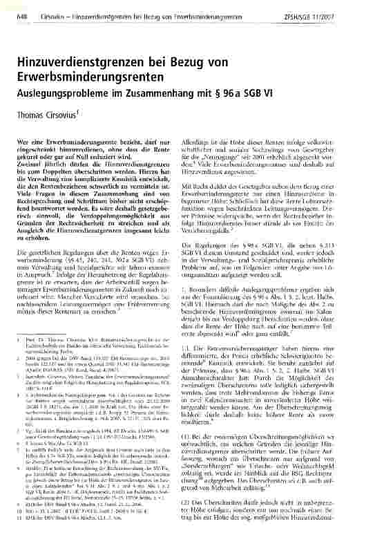 Vorschauseite 1: Hinzuverdienstgrenzen bei Bezug von Erwerbsminderungsrenten