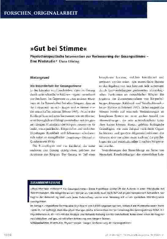 Vorschauseite 1: Gut bei Stimme