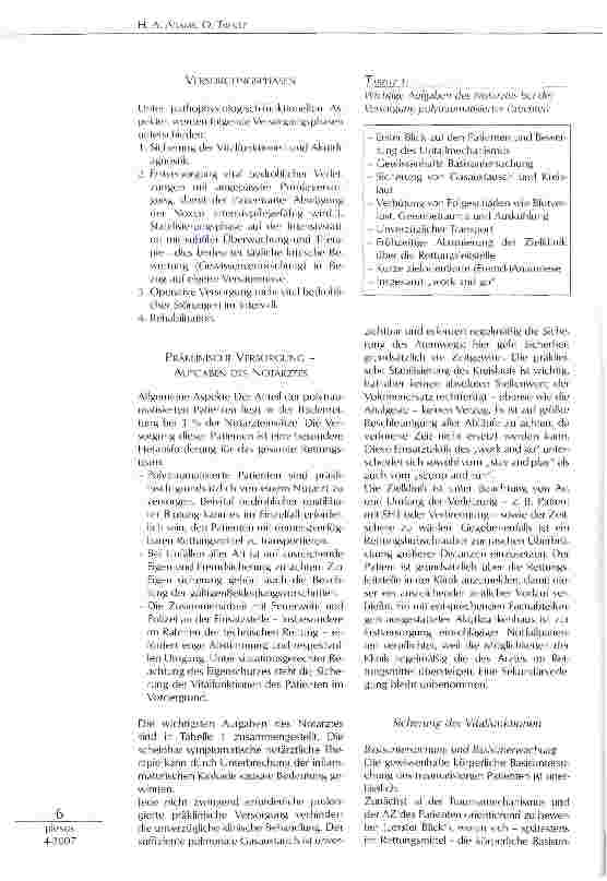Vorschauseite 3: Die Erstversorgung des polytraumatisierten Patienten