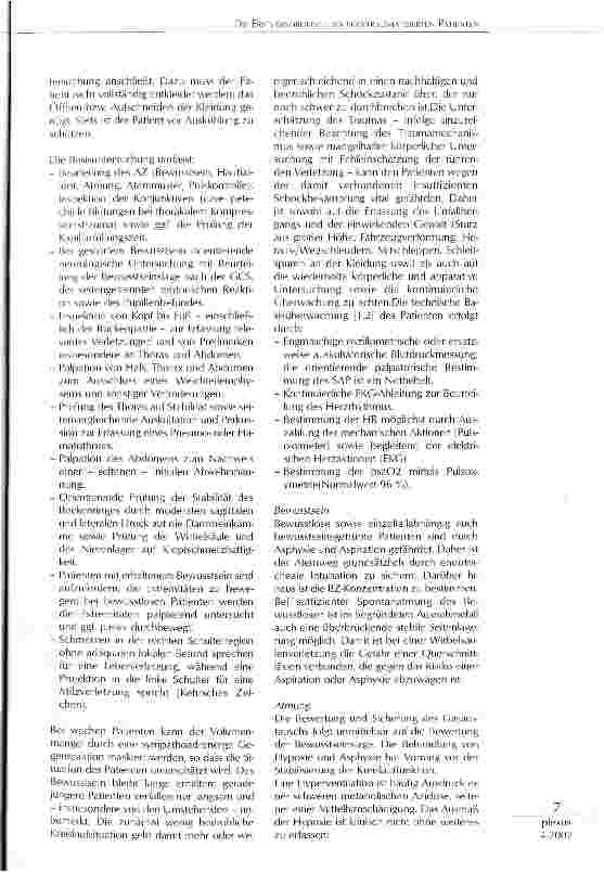 Vorschauseite 4: Die Erstversorgung des polytraumatisierten Patienten