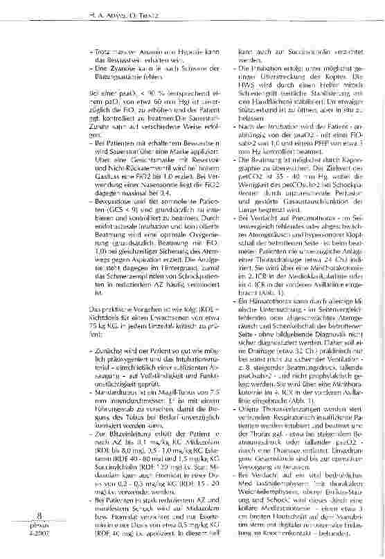 Vorschauseite 5: Die Erstversorgung des polytraumatisierten Patienten