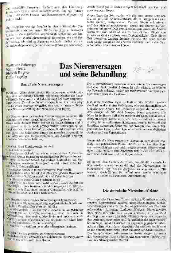 Vorschauseite 2: Bericht vom theoretischen Lehrgang 1976