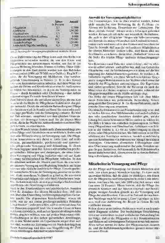 Vorschauseite 3: Die Pflege alter Menschen in den Niederlanden