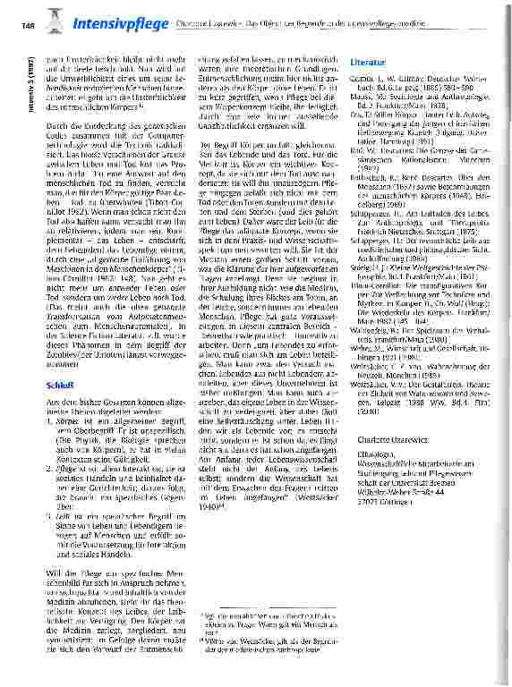 Vorschauseite 5: Das Objekt der Begierde in der Intensivpflege/-medizin: Der menschliche Körper?