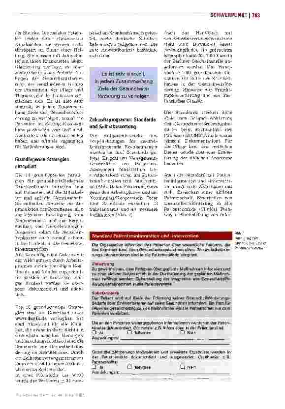 Vorschauseite 2: Strategien und Standards für Krankenhäuser